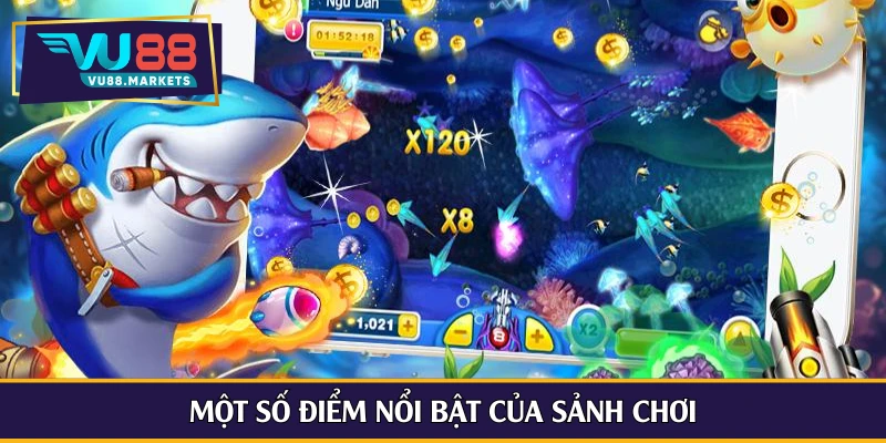 Một số điểm nổi bật của sảnh chơi