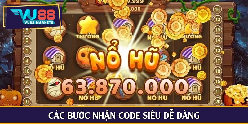 Các bước nhận code siêu dễ dàng